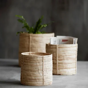 House Doctor House Doctor - Zestaw trzech koszy Chaka 13708 - Pudła i pojemniki do przechowywania - miniaturka - grafika 2