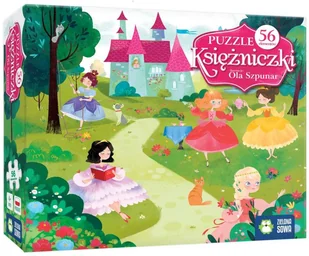 Zielona Sowa Puzzle 56 elementów, Księżniczki - Puzzle - miniaturka - grafika 3