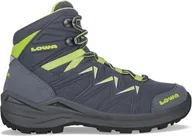 Buty sportowe damskie - Lowa Innox Pro GTX Buty Dzieci, steel blue/lime EU 33 2021 Buty codzienne 640116-9701-33 - miniaturka - grafika 1