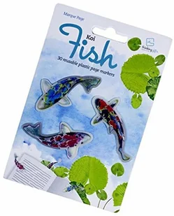 Thinking Gifts StikkiMarks Koi Fish Zakładki Ryby Koi znaczniki - Thinking Gifts - Zakładki do książek - miniaturka - grafika 2