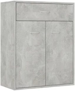 vidaXL Szafka, betonowa szarość, 60 x 30 x 75 cm, płyta wiórowa - Komody - miniaturka - grafika 3