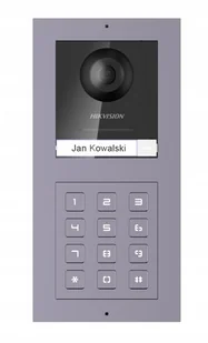 Hikvision Zestaw wideodomofonowy IP Hikvision: Monitor 7" LCD DS-KH6320-WTE1 + panel zewnętrzny z kamerą i szyfratorem - Wideodomofony - miniaturka - grafika 3