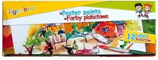 GIMBOO Farby plakatowe 12x20ml mix kolorów 7101BTS17-99 - Przybory szkolne - miniaturka - grafika 2