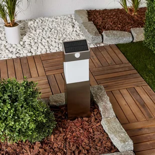 Lutec lutec lampa solarna lampa zewnętrzna solstel, nierdzewna, srebrna, 12 x 6 x 23 cm ST9079-450 SI - Lampy ogrodowe - miniaturka - grafika 4