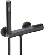 Baterie wannowe i prysznicowe - Valvex Bateria prysznicowa czarna Click On - miniaturka - grafika 1