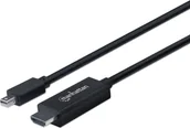 Kable - Manhattan Kabel DisplayPort Mini HDMI 1.8m czarny 153232 153232 - miniaturka - grafika 1