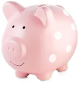 Dekoracje domu - Pearhead pearhead 40105 ceramiczna świnka skarbonka  Rosa - miniaturka - grafika 1