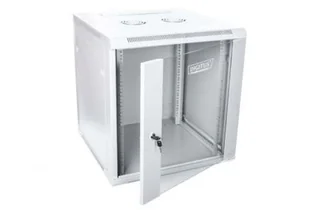 Digitus Szafa wisząca jednosekcyjna 19 12U 635/600/600mm, drzwi szklane, szara (RAL 7035), zmontowana - Szafy rack - miniaturka - grafika 2