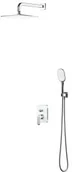 Stelaże i zestawy podtynkowe do WC - Omnires SYSSC10XCRB SACRAMENTO system prysznicowy podtynkowy chrom/biały - miniaturka - grafika 1