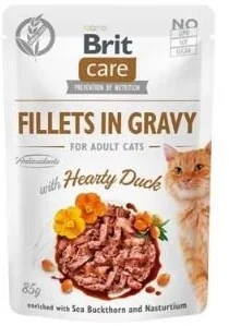 Brit Care Cat Fillets in gravy kaczka 85 g filety kaczki w sosie - Mokra karma dla kotów - miniaturka - grafika 4