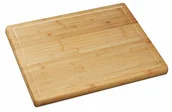 Deski do krojenia - Relaxdays Relaxdays Deska do krojenia bambusa, antybakteryjna, rowek na sok, deska kuchenna lub pokrywa kuchenki, wys. x szer. x 56,5 x 50 cm, naturalna 10022156 - miniaturka - grafika 1