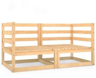 VidaXL 2-osobowa sofa ogrodowa, lite drewno sosnowe! 3075244 - Sofy ogrodowe - miniaturka - grafika 2
