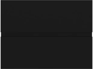 vidaXL Szafka pod umywalkę, czarna, 60x38,5x45 cm, płyta wiórowa vidaXL - Szafki łazienkowe - miniaturka - grafika 5