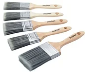 Pędzle i wałki - ProDec ProDec 5-częściowy zestaw syntetycznych pędzli do malowania emulsją, błyszczącą i satynową farbą na ścianach, sufitach, drewnie i metalu, zawiera pędzle 5 x 3,8 cm, 5 x 5 cm i 2,5 x 7,5 cm PBPT039 - miniaturka - grafika 1
