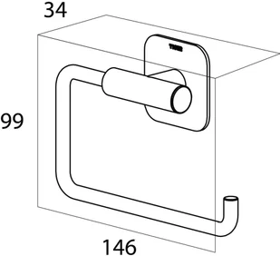 Tiger Coram Uchwyt na papier toaletowy Colar, srebrny, 1314030946 1314030946 - Stojaki i wieszaki na papier toaletowy - miniaturka - grafika 5