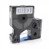 Papier do drukarek - Dymo 43611, 6mm x 7m, niebieski druk / przezroczysty podkład, taśma zamiennik - miniaturka - grafika 1