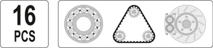 Yato ŚCIĄGACZ BEZWŁADNOŚCIOWY DO PIAST I ŁOŻYSK 16 CZĘŚCI YT-25391 zakupy dla domu i biura YT-25391 - Narzędzia warsztatowe - miniaturka - grafika 6
