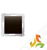 Wyłączniki światła i elektryczne - Simon KONTAKT 54 Ściemniacz naciskowo-obrotowy do LED ściemnialnych 1-biegunowy brąz mat DS9L.01/46 KONTAKT DS9L.01/46/KON - miniaturka - grafika 1