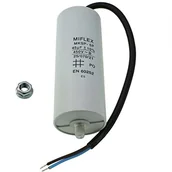 Akcesoria car audio - Miflex Kondensator rozruchowy kondensator silnika 45f 450 V 45 X 114 mm długości przewodu M8; MIFLEX; 45uf 312503 - miniaturka - grafika 1