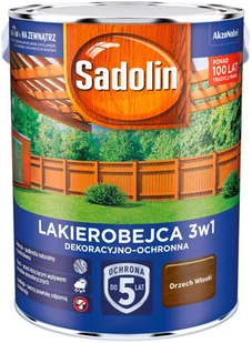 Sadolin Lakierobejca 3w1 orzech 5L - Lakiery do drewna Sadolin Lakierobejca 3w1 orzech 5L - Lakiery do drewna - miniaturka - grafika 1
