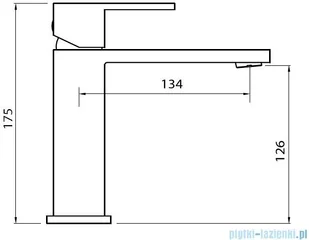 BESCO Varium II bateria umywalkowa czarny mat BU-VII-CZ | - Baterie umywalkowe - miniaturka - grafika 2