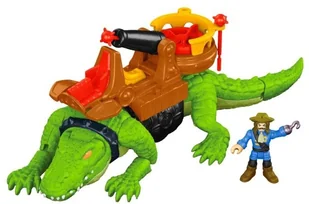 Fisher Price Imaginext Kroczący Krokodyl i Pirat Hak DHH63 - Figurki dla dzieci - miniaturka - grafika 2