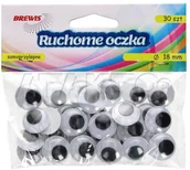 Zabawki kreatywne - Brewis Oczka ruchome 18mm R011 VB8407 - miniaturka - grafika 1