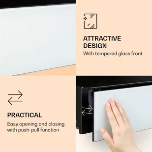 Szuflada grzewcza Klarstein Klarstein Bankiet, szuflada grzejna, 410 W, termostat, 30 - 70 ° C, funkcja czasomierza TK15OV-Banquetta-WH - Szuflady grzewcze - miniaturka - grafika 6