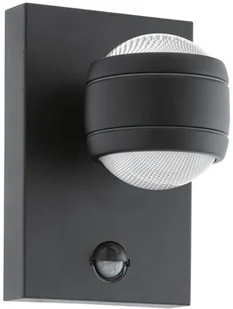 Eglo Zewnętrzna LAMPA ścienna SESIMBA 1 96021 elewacyjna OPRAWA LED 7,4W z czujnikiem ruchu KINKIET do ogrodu IP44 czarny 96021 - Lampy ogrodowe - miniaturka - grafika 5