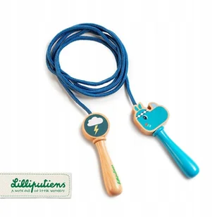 Lilliputiens Skakanka z drewnianymi rączkami Nosorożec Marius Lilliputiens - Skakanki - miniaturka - grafika 2