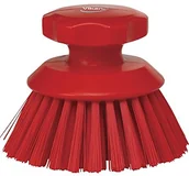 Środki do podłóg i mebli - Vikan vikan okrągła szczotka do dłoni, twarda, w pełni zgodny z HACCP, rożne. Kolory, 13 cm, czerwony 38854 - miniaturka - grafika 1