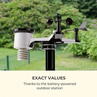 Waldbeck Waldbeck Halley profesjonalna stacja pogodowa meteorologiczna 6-w-1 pomiary wewnątrz i na zewnątrz wi-fi aplikacja WTH3-Halley - Inne urządzenia pomiarowe - miniaturka - grafika 4