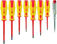 Śrubokręty - KS Tools KS Tools Śrubokręty TOOLS zestaw 8 części (w tym tester napięcia z izolacją) 117.0550 - miniaturka - grafika 1