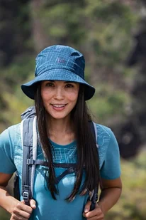 Buff Kapelusz Trek Bucket Hat KELED BLUE - Czapki i chusty sportowe damskie - miniaturka - grafika 2