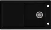 Zlewozmywaki - AXIS Zlewozmywak granitowy TRAMONTANA Czarny tramontanacz - miniaturka - grafika 1