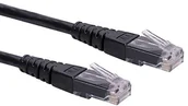 Kable miedziane - Rotronic ROLINE UTP Cable KAT6, czarny 1 M 21.15.1535 - miniaturka - grafika 1