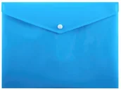 Artykuły biurowe - Penmate Koperta na zatrzask A4 PP-113 niebieska - miniaturka - grafika 1
