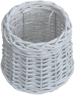 vidaXL vidaXL Wiklinowy klosz, 25 x 17 cm, biały - Oprawy, klosze i abażury - miniaturka - grafika 2