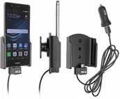 Uchwyty samochodowe do telefonów - Brodit AB Uchwyt do Huawei P9 z wbudowanym kablem USB oraz ładowarką samochodową 521884 - miniaturka - grafika 1