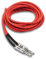 Hosa 3 gt18 °C3 przewód gitarowy TEXTI materiału EBE płaszcz 5 m, czerwony/zielony 3GT18C3 - Kable - miniaturka - grafika 2