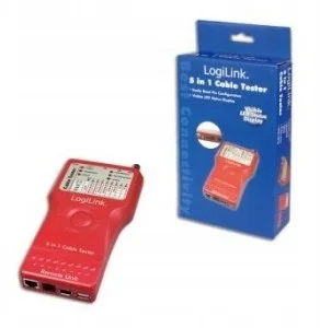 LogiLink Uniwersalny tester kabli RJ45-11/BNC/USB/IEEE1394 - Pozostałe akcesoria sieciowe - miniaturka - grafika 4