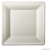 Naczynia i sztućce jednorazowe - Love-Nature Talerze z pulpy trzciny cukrowej 26 cm x 26 cm kwadratowe 50 szt. LN/629327 - miniaturka - grafika 1