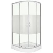 Kabiny prysznicowe - Novoterm Memphis 80x100 Prawa - miniaturka - grafika 1