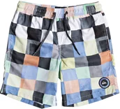 Kąpielówki dla chłopców - Quiksilver spodenki pływackie ęce RESIN CHECK YOUTH White WBB6 - miniaturka - grafika 1