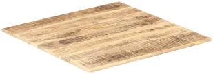 vidaXL Blat stołu, lite drewno mango, 15-16 mm, 60x60 cm vidaXL - Blaty meblowe i parapety okienne - miniaturka - grafika 4