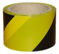 Taśmy izolacyjne i naprawcze - # różni dostawcy Taśma ostrzegawcza żółto-czarna 120mm x 100m do odgradzania 0370-04001 - miniaturka - grafika 1