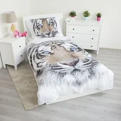 Pościel - Jerry Fabrics Pościel bawełniana White Tiger, 140 x 200 cm, 70 x 90 cm - miniaturka - grafika 1