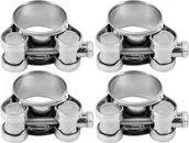 Akcesoria do urządzeń ogrodniczych - VOREL Obejma opaska śrubowa zaciskowa ocynkowana GBS W1 25-27mm 4szt - miniaturka - grafika 1