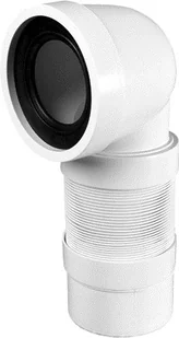 McAlpine Przyłącze kanalizacyjne elastyczne, o długości od 265 do 540mm WC-CON9F - Akcesoria do armatury i ceramiki - miniaturka - grafika 2