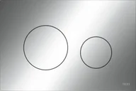 Przyciski spłukujące - TECE 9240921 tECEloop przycisk spłukujący do WC z tworzywa spłukiwanie dwoma ilościami wody CHROM - miniaturka - grafika 1